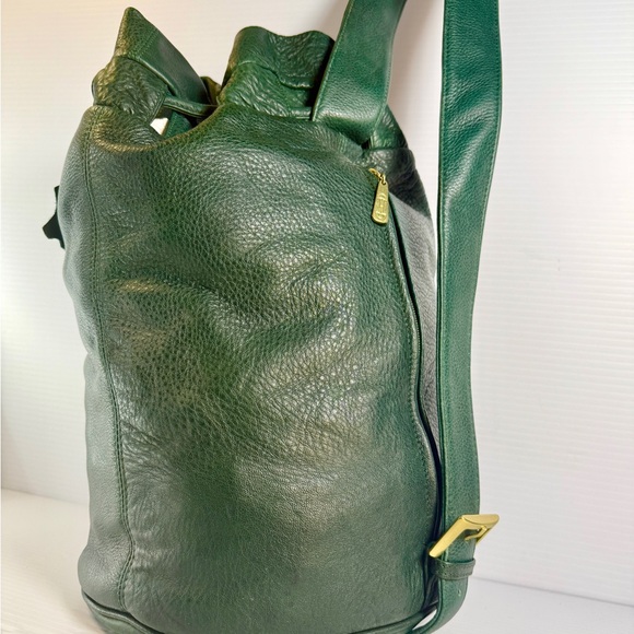 Green Leather Shoulder Bag - Picture 4 of 12